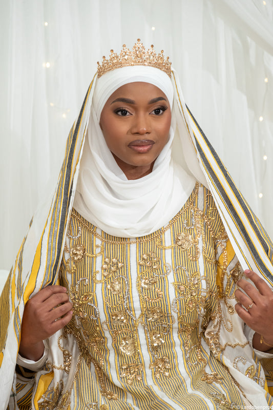 Hijab en Mousseline Ivoire