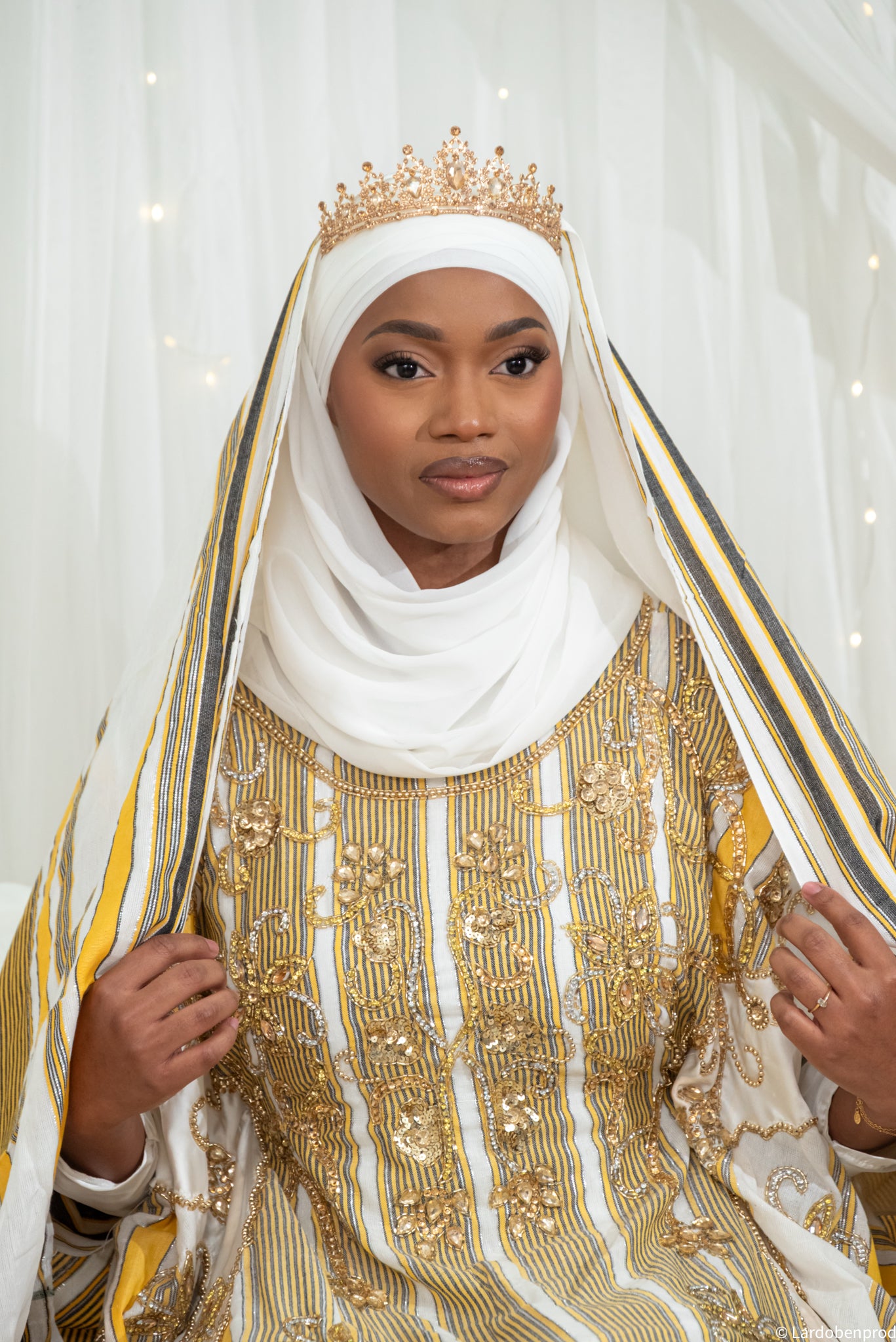 Hijab en Mousseline Ivoire