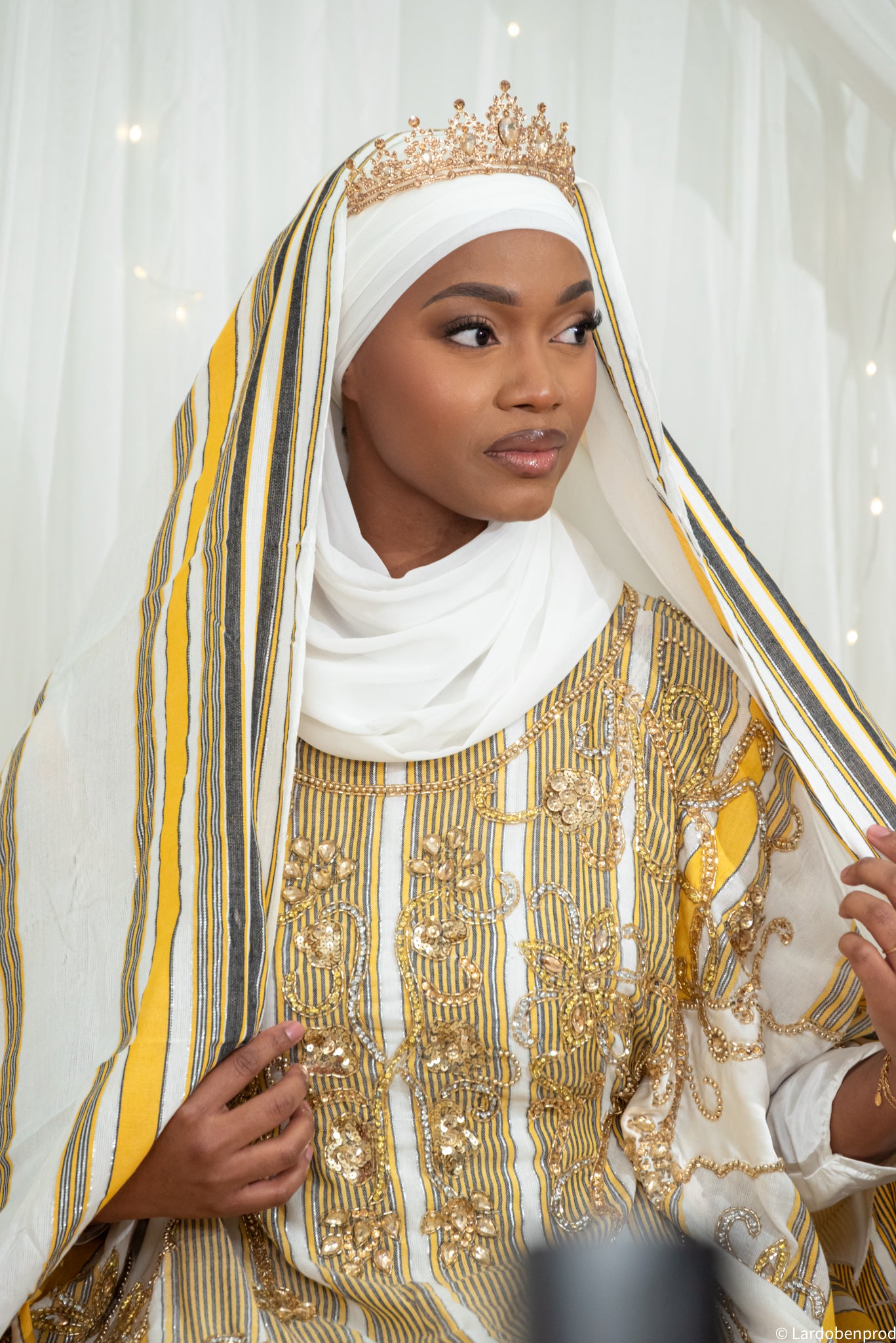 Hijab en Mousseline Ivoire